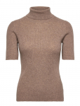Davida Cashmere - Turtleneck Rib T-Shirt - K&otilde;rge kaelusega - M