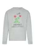THE ANIMALS OBSERVATORY - Flowers Blue Dof Lonf Sleeve T-Shirt - Pikkade varrukatega T-s&auml;rgid - 8 Y