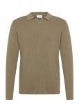 Lindbergh - Rib Knitted L/S V-Neck Polo - Pikkade varrukatega kootud polos&auml;rgid - M