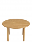 House Nordic - Edda - Coffee Table, Oak, Natural, &Oslash;70X40 Cm - Kohvilauad - 70X70X40CM