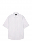 Mads N&oslash;rgaard - Cotton Soft Oskar Shirt Ss - Triibulised s&auml;rgid - M