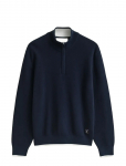 Gant - Cotton Rib Half Zip - Poolpika lukuga džemprid - XXXL