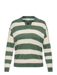 ONLY Carmakoma - Carmeddie Life Ls Stripe Collar Pull Knt - Džemprid - 42-44
