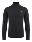 Mizuno - Active Warmalite Half Zip Long Sleeve Top - Spordi pikkade varrukatega topid - XL