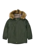 Mikk-line - Winter Jacket Solid With Fake Fur - Talvejoped - 128
