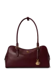 Lauren Ralph Lauren - Leather Large Marcy Zip Satchel - Rihmaga kotid - ONE SIZE