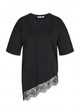NOISY MAY - Nmeasy Lace Detail S/S T-Shirt /Tnt - L&uuml;hikeste varrukatega - S