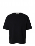 Selected - Slmrelaxsonny Waffle Ss O-Neck Tee - L&uuml;hikeste varrukatega - S
