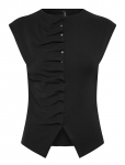 Vero Moda - Vmrosa Sl Button Detail Top Jrs Exp Sb4 - Varrukateta - XS