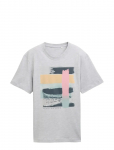 Tom Tailor - Printed T-Shirt - L&uuml;hikeste varrukatega - XXL
