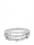 SN&Ouml; Of Sweden - Lorrie Big Crystal Ring S/Clear-S - S&otilde;rmused - ONE SIZE