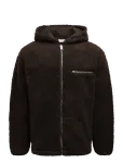 Lindbergh - Zip Trough Pile Hoodie - Kerged jakid - S
