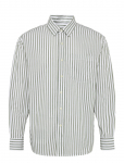 American Eagle - Oversized Csc Poplin Shirt - Mustriga s&auml;rgid - M