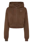 Nike - W Nk Stdo Flc Mw Os Crp Fz Hdy - Spordi kapuutsiga pusad - XS