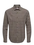 ONLY & SONS - Onsalon Ls Slim Shirt Frml - Ruudulised s&auml;rgid - XXL