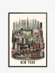 Martin Schwartz - New York Standard Poster - Linnad ja kaardid - 50X70CM