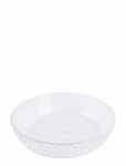 Aida - Raw Glass Beads - Isasiet Clear 1 Stk 16X3,5 Cm - V&auml;ikesed taldrikud - &Oslash; 16 CM