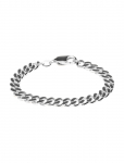 IX Studios - Ix Chunky Curb Bracelet Silver - K&auml;eketid - 21 cm