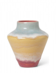 K&auml;hler - Poppery Vase H12 Cm Pink/Mint/Gul - Small Vases - 12 cm