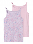 Name It - Nkfstrap Top 2P Pastel Lilac Dot Noos - Varrukateta - 158/164