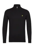 Lyle & Scott - Cotton Merino Quarter Zip Jumper - Poolpika lukuga džemprid - M