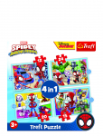Trefl - Trefl 4 I 1 12+15+20+24 Bit Marvel Spidey - Klassikalised m&otilde;istatused - ONE SIZE
