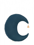 NOBODINOZ - Moon Cushion In Washed French Linen L1N0 - Padjad - ONE SIZE