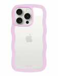 Holdit - Wavy Case Lilac/Transparent - Telefoni&uuml;mbrised - IPHONE 14PRO MAX