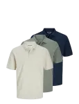 Jack & Jones - Jjkane Polo Ss 3Pk Mp - L&uuml;hikeste varrukatega - S