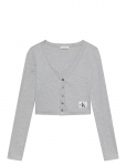 Calvin Klein Jeans - Ls Woven Label 2X2 Baby Rib Card - Kardiganid - XL