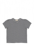 Copenhagen Colors - Striped T-Shirt W. Ruffle Sleeves - L&uuml;hikeste varrukatega - 116