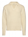 NEUW - Boucle Knit Rugby Poloecru - Pikkade varrukatega kootud polos&auml;rgid - L