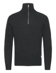 Lindbergh - Lambswool Half Zip Knit Oversize Collar - Poolpika lukuga džemprid - L