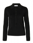 Selected - Slflura Ls Slim Knit Collar Neck - Džemprid - XS