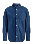 Jack & Jones - Jjebrook Jjoxford Shirt Akm 990 Noos - Teksas&auml;rgid - M