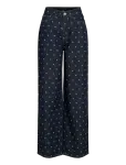 Vila - Vifreya Pal Hw Dot Wide Jeans Dbd - Laiad - 38 x 32