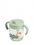 Done By Deer - Learning Spout Cup 2-Handle Playground Green - Nokaga tasssid - &Oslash; 7.5X H 11CM