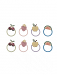 Mimi & Lula - 8 Ponies - Mini Fruit Salad Spring On The Farm - Juuksekummid - ONE SIZE
