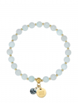 Bud To Rose - Beverly Bracelet Lt.blue/Gold - P&auml;rlitega k&auml;ev&otilde;rud - ONE SIZE