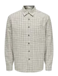 ONLY & SONS - Onsgudmund Loose Ls Checked Shirt - Ruudulised s&auml;rgid - S
