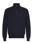 Polo Ralph Lauren - Mesh-Knit Cotton Quarter-Zip Sweater - Poolpika lukuga džemprid - M