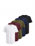 Jack & Jones - Jprblabrody Tee Ss Crew Neck 5Pk Mp Noos - L&uuml;hikeste varrukatega - S