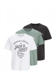 Jack & Jones - Jprbluzane Ss Tee Fst 3Pk Mp - L&uuml;hikeste varrukatega - M