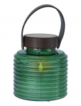 Sirius Home - Aston Solar Krukke, &Oslash;14Xh16Cm, Gr&oslash;n - Laternad - ONE SIZE