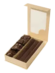 Lenoites - Heatless Curling Rods With Caps 3-Pack Set, Brown - Soojendusega lokirullid - ONE SIZE