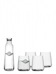 Lyngby Glas - Karaffels&aelig;t Zero 5 Dele - Joogiklaasid - 27X 25.5X 9.5CM x 27