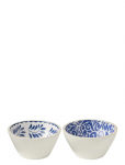 J-Line - Bowl Floral Man Wd Bl/W M - Puuviljakausid - &Oslash; 15 CM