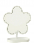 J-Line - Table Mirror Flower Iron White - Vannitoapeeglid - ONE SIZE