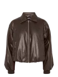 Pieces - Pclara Padded Coated Bomber Jacket Wb Bc - Nahk - S