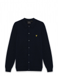 Lyle & Scott - Cotton Merino Knitted Shirt - Pikkade varrukatega kootud polos&auml;rgid - XL